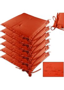 Detex Sitzkissen 6er-Set Boston Orange 43x39x5cm