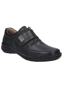 Klettschuh Josef Seibel "New Anvers 83", Herren, Gr. 46, schwarz, Leder, Schuhe Klettschuh, in komfortabler Weite K (extraweit)
