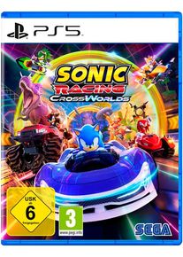 Sega Spielesoftware "Sonic Racing: CrossWorlds", transparent (ohne farbbezeichnung), PlayStation 5, Spielesoftware, Spielesoftware
