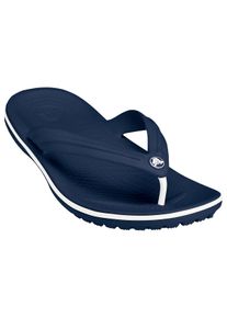 Clog Crocs "Crocband Flip", Damen, Gr. 45, blau (navy), Obermaterial: 50% Polyester PES. 50% Sonstiges Material (Ananasfaser) AM_PF ., Schuhe Clog