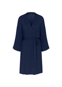 Morgenmantel Triumph "Amourette Robe", Damen, Gr. 36/38, admiral, Obermaterial: 94% Modal, 6% Elasthan, Hausm&auml;ntel Morgenmantel, seidig - weich mit Stretch