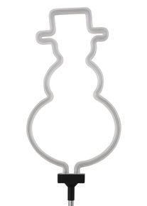 LED Gartenleuchte Bonetti "Schneemann", schwarz-wei&szlig; (wei&szlig;, silberfarben, schwarz), Leuchten, LED Gartenleuchte, LED Neon Stab f&uuml;r den Garten