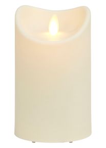 IC HOME LED Dekolicht "LED-Kerze f&uuml;r aussen, Weihnachtsdeko", beige (cremefarben), &Oslash; 8,9cm H: 15,3cm, 1 Stk., Leuchten, mit beweglicher Flamme, &Oslash; ca. 8,9 cm, LED-Outdoor Kerze, LED Dekolicht