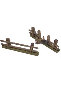 Krippen-Zubeh&ouml;r ALFRED KOLBE "Zaun und Zaun mit T&uuml;r, Weihnachtsdeko", braun, B:20cm H:6cm T:3cm, Holzwerkstoff, Dekofiguren, Krippen-Zubeh&ouml;r