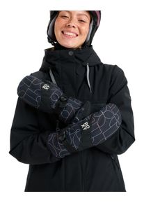 F&auml;ustlinge Roxy "Roxy Jetty", Damen, Gr. M, schwarz bobby line, Obermaterial: 50% Polyester, 50% Polyurethan., Handschuhe F&auml;ustlinge