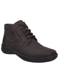 Winterboots Josef Seibel "New Anvers 35", Herren, Gr. 39, braun (moro), Leder, Schuhe Winterboots, Winterstiefel, Schn&uuml;rstiefel, Boots in Weite K (extraweit)