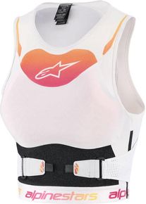 Alpinestars Stella Plasma, protector vest women , color: White/Orange/Pink , size: M