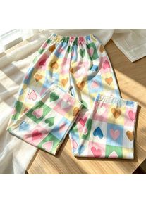 Flower Print Casual Sleep Pants New Spring and Summer Loose Casual Pants Wide-Leg Home Pants 2026 Long Thin Outside Pant