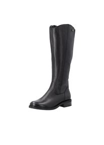 Stiefel Remonte, Damen, Gr. 45, schwarz, Leder, Schuhe Stiefel, Langschaftstiefel in klassischem Reiterlook, mit Blockabsatz