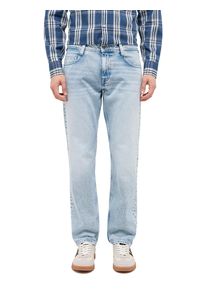 Straight-Jeans Mustang "Herren Style Denver Straight", Herren, Gr. 38, L&auml;nge 32, 312 mittelblau, Denim/Jeans, 100% Baumwolle, unifarben, straight fit, Jeans Straight-Jeans