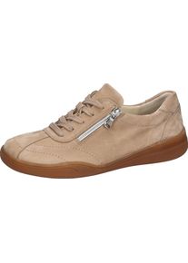 Waldl&auml;ufer Schn&uuml;rschuh WALDL&Auml;UFER "H-Linea", Damen, Gr. 6,5 (40), natur, Nubukleder, Basic, Schuhe Schn&uuml;rschuh, Halbschuh, Sneaker, Bequemschuh in Komfortweite H = sehr weit
