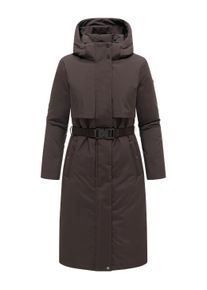 Wintermantel Navahoo "Wintermantel Waldbummler 14", Damen, Gr. XL, braun (choco), Obermaterial: 100% Polyester PES. Obermaterial: Futter: 100% Polyester PES. 100% Polyester PES., M&auml;ntel Wintermantel