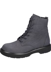 Waldl&auml;ufer Stiefelette WALDL&Auml;UFER "H-Quinn", Damen, Gr. 6 (39), grau, Nubukleder, Basic, Schuhe Stiefelette, Komfortboots, Schn&uuml;rboots in Bequemweite H (=sehr weit)