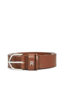 Lederg&uuml;rtel Tommy Hilfiger "ESSENTIAL EFFORTLESS", Damen, Gr. 95, winter cognac, Obermaterial: 100% Rindsleder, G&uuml;rtel Lederg&uuml;rtel