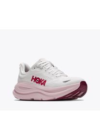 Laufschuh Hoka One One "BONDI 9", Damen, Gr. 42,5, wei&szlig;, pink opal, Synthetik, Textil, Schuhe Laufschuh, atmungsaktives Mesh-Obermaterial, Laufsohle aus Gummi und EVA