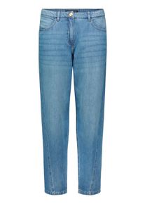 Relaxhose Betty Barclay "Casual-Hose unifarben", Damen, Gr. 46, EURO, blau, Obermaterial: 100% Baumwolle CO., Hosen Relaxhose