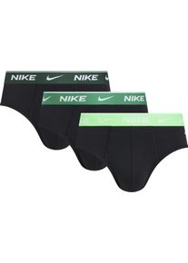 Slip NIKE UNDERWEAR "BRIEF 3PK", Herren, Gr. XXL, 3 Stk., barley, Jersey, Obermaterial: 95% Baumwolle, 5% Elasthan, unifarben, k&ouml;rpernah, Unterhosen Slip, mit Logo-Elastikbund