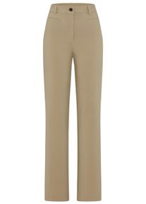 Webhose BOSS Orange "Tana Premium Damenmode", Damen, Gr. 38, N-Gr, beige (open gr&uuml;n 366), Web, Obermaterial: 87% Polyester, 13% Elasthan, unifarben, slim fit lang, Hosen Webhose, mit hoher Leibh&ouml;he, Stretch-Qualit&auml;t