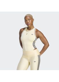Jumpsuit adidas Performance "ADIDAS ORIGINALS SPORTBODY", Damen, Gr. XL, N-Gr, warm vanilla, Obermaterial: 79% Polyester, 21% Elasthan, Rundhals, Overalls Jumpsuit
