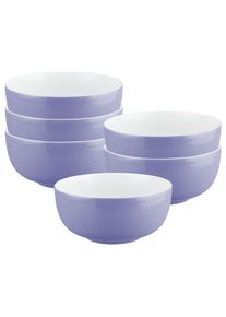 Schale Seltmann Weiden "M&uuml;slischalen Liberty Pure Colors &oslash; 15 cm 6er Set", lila (grape lila), B:15cm H:7cm T:15cm &Oslash;:15cm, Sch&uuml;sseln, Schale, Sp&uuml;lmaschinenfest, Mikrowellensicher, Ofenfest