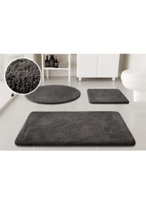 Badematte OTTO HOME "Neele", grau, H:20mm, Polyester, Badematten, Badematte, Badteppich, getuftet, modern, Uni, antirutsch, flauschig, Hochflor
