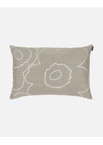 Kissenbezug Marimekko "PIIRTO UNIKKO", sand, wei&szlig;, B:60cm H:1cm L:40cm, Leinen, Leinen, Viskose, Kissenbez&uuml;ge, Kissenbezug, Sand, wei&szlig;40x60 cm