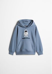 Marc O'Polo Hoodie MARC O'POLO, Jungen, Gr. 92/98, storm, Sweatware, Obermaterial: 100% Baumwolle, normal normal, Rippb&uuml;ndchen, Sweatshirts Hoodie