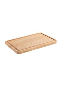 Schneidebrett HENCKELS BY ZWILLING, natur, B:22cm H:2cm L:32cm, Holzwerkstoff, Schneidebretter, Schneidebrett, Kautschuk-Holz, Saftrille, klingenschonend