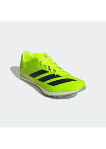 Laufschuh adidas Performance "ADIZERO DISTANCESTAR", Damen, Gr. 37, gr&uuml;n (lucid lemon, core schwarz, halo silber), Synthetik, Textil, Schuhe Laufschuh, Leichtathletik-Schuh