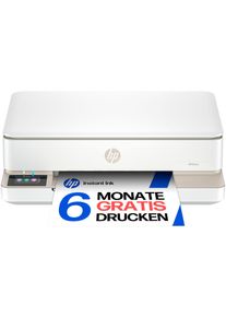 HP Multifunktionsdrucker "ENVY 6120e", wei&szlig;, B:43,3cm H:13,6cm T:36,1cm, Drucker, 6 Probemonate HP Instant Ink erhalten bis 31.07.2026, Multifunktionsdrucker