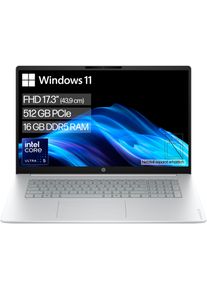 HP Notebook "OmniBook 3 17-dg0055ngx", glacier silber, 16 GB RAM 512 GB SSD, Ultra 5, Windows 11 Home, Notebooks, Notebook