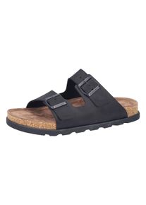 Sandale Rieker "Sandale", Herren, Gr. 41, schwarz, Obermaterial: 50% Rindsleder Leather cow. 50% Lammleder LEL., Schuhe Sandale