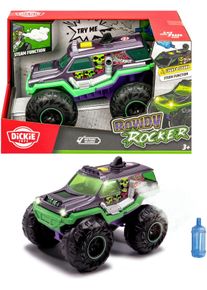 Spielzeug-Monstertruck DICKIE TOYS "Rowdy Rocker", gr&uuml;n, Spielzeugfahrzeuge, KinderT:25cm, Kunststoff, Spielzeug-Monstertruck, mit Licht-, Sound- und Dampf-Effekten, T:25cm
