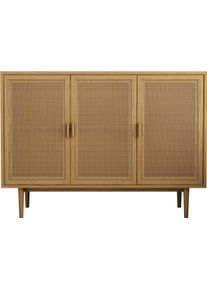 Sideboard OTTO HOME "Lorelia", naturfarben, B:118cm H:85cm T:40cm, FSC-zertifiziertes Massivholz, Holzwerkstoff, Melamin, Sideboards, Sideboard