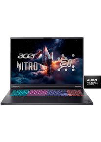 Notebook Acer "Nitro 18 AI", schwarz (abyssal schwarz), Notebooks, 16 GB RAM, Ryzen&trade; AI 7, Windows11Home64Bit, Notebook, B:40,1cm H:2,5cm T:31cm