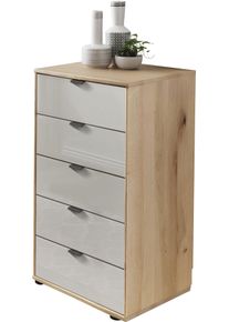 Schubkastenkommode Wiemann "Cardiff Sideboard, W&auml;scheschrank, teilmassiv Bianco-Eiche, Schubladen", braun, B:40cm, Sideboards, Schubkastenkommode, Schubk&auml;sten inklusive Selbsteinzug und D&auml;mpfung