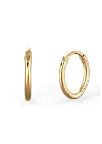 Paar Creolen Elli "Ohrringe Creolen Basic 925 Sterling Silber" Gr. 22, gold, Ohrringe, Damen, 22, Silber 925 (Sterlingsilber), Paar Creolen