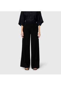 Stretch-Hose MAC "CORALIE", Damen, Gr. 38, L&auml;nge 34, schwarz, Web, Obermaterial: 91% Polyester, 9% Elasthan, bequem lang, Hosen Stretch-Hose, Seitliche Eingrifftaschen mit Rei&szlig;verschluss