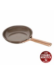 Bratpfanne Zwilling "Milano", braun, B:21,4cm H:6cm L:38,5cm &Oslash;:20cm, Pfannen, Bratpfanne, Keramik-Antihaftbeschichtung, Induktion, Made in Italy