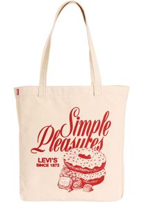 Levi's Shopper LEVI'S "EVERYDAY GRAPHIC TOTE", Damen, simple pleasures donut rot, Canvas, Baumwolle, bedruckt, Taschen Shopper, Beuteltasche - ideal f&uuml;r Eink&auml;ufe, Shopping & Alltag