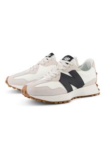 Sneaker New Balance "327", Damen, Gr. 43, wei&szlig; (moonbeam), Leder, Synthetik, Schuhe Sneaker, mit Gummilaufsohle, f&uuml;r Erwachsene