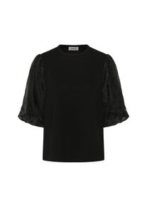 Blusentop Soaked in Luxury "Damen T-Shirt kurzarm SLMarigold", Damen, Gr. XS, schwarz, Obermaterial: 50% Viskose CV. 45% Polyester PES. 5% Elasthan EL., Blusen Blusentop