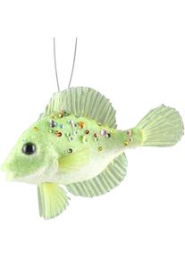 Dekofigur AM Design "Styropor-Fisch", gr&uuml;n, B:10cm H:4cm, Styropor, Dekofiguren, Dekofigur, in Handarbeit gefertigt