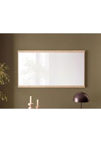 Garderobenspiegel Home Affaire "Lund, Spiegel in Stone Oak, zeitloses Design", stone oak, B:105cm H:58cm T:2cm, Holzwerkstoff, Spiegel, Garderobenspiegel, universell einsetzbar, eckig, 105 cm breit