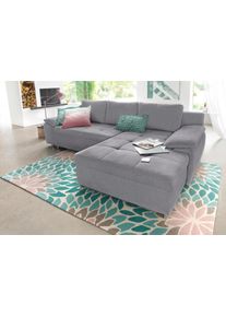 Ecksofa OTTO HOME "Labene L-Form", grau, B:270cm H:82cm T:90cm, Struktur fein (95% Polyester, 5% Polyamid);Luxus-Microfaser ALTARA NUBUCK (100% Polyester);Kunstleder SOFTLUX / Struktur (100% Polyester);Struktur (100% Polyester);Flachgewebe (95% Polyester, 5% Polyamid), Sofas, Ecksofa, wahlweise mit Schlaffunktion und Bettkasten, auch als XXL-Variante