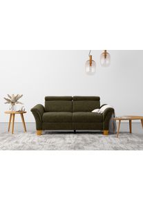 2,5-Sitzer OTTO HOME "Lindgren", gr&uuml;n (khaki), B:185cm H:84cm T:93cm, 100% Polyester, Sofas, 2 5-Sitzer, wahlweise mit TV-Funktion, links oder beidseitig, Kopfteilverstellung