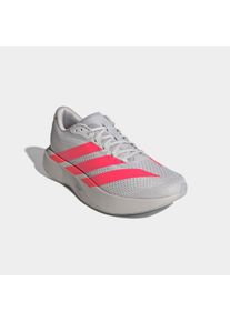 Laufschuh adidas Performance "ADIZERO PACER", Herren, Gr. 48, grau two, lucid rot, halo silber, Synthetik, Textil, Schuhe Laufschuh, inspiriert vom Design des adizero Evo SL