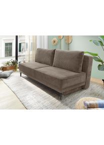 Jockenh&ouml;fer Schlafsofa JOCKENH&Ouml;FER GRUPPE "Maestro, B: 203 cm, Liegefl. 161x200 cm, Dauerschl&auml;fer", braun (taupe 426, 18), B:203cm T:111cm, Korpus: 100% Polyester;Kissen: 100% Polyester, Sofas, Schlafsofa, mit Schlaffunktion & Bettkasten, Tonnentaschenfederkern