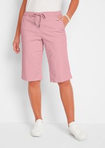 Shorts i bomullsmix med bekv&auml;m midja - rosa - storlek 38 - bonprix