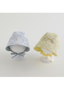 Reversible Baby Sun Hat for Girls Floral Indian Hats Autumn Outdoor Travel Newborn Sun Cap Toddler Bonnet Newborn Head Wrap Cap